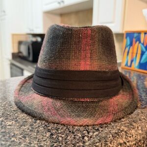 Stylish Plaid Fedora Hat